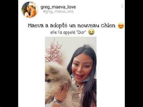 Maeva Ghennam présente son nouveau petit chien Dior sur 